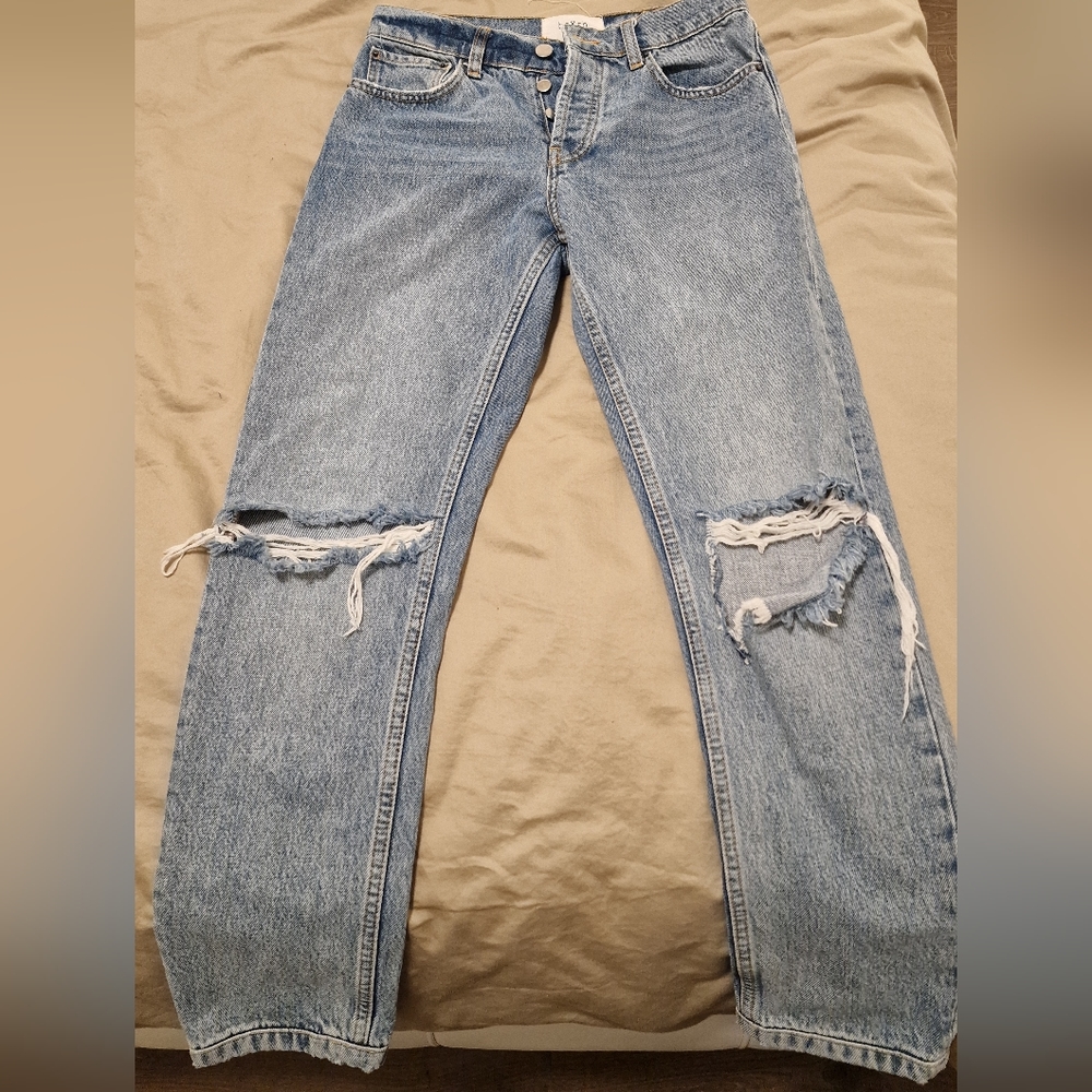 Ba&sh ripped boyfriend jeans, size 0